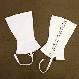 US WW2 M1938 MP White Gaiters used by MP and SP