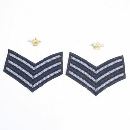 RAF Flight Sergeant Rank with Brass crowns RAF Flight Sergeant Rank with Brass crowns