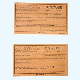 WW2 US Furlough Passes – 8 juni 1944