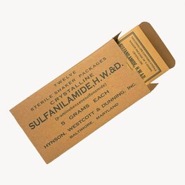WW2 U.S. Sulfanilamide Sachets – doos met 12 stuks