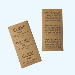 Fuel Tablet Boxes, US Army Reproduction for US GI Fuel Tablet Boxes, US Army Reproduction for US GI