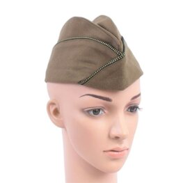 WW2 US Women’s ETO Garrison Cap with Officers Piping WW2 US Women’s ETO Garrison Cap with Officers Piping