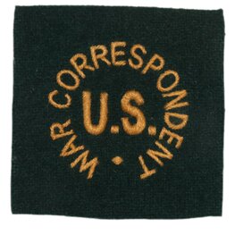 WW2 Pattern US Army War Correspondent Cloth Sleeve Badge Patch WW2 Pattern US Army War Correspondent Cloth Sleeve Badge Patch