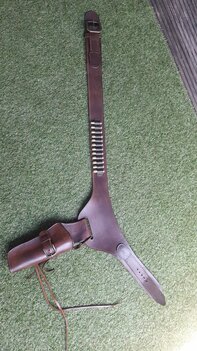 Western Gunbelt & Holster – Dark Brown / Handmade in Holland