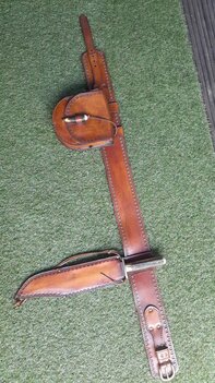 Western Belt & Bowie Knife Set – Handmade in Holland