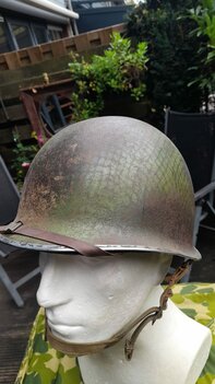 M1 Paratrooper Helmet – 517th Parachute Infantry Regiment, Zuid-Frankrijk Augustus 1944 (Origineel)