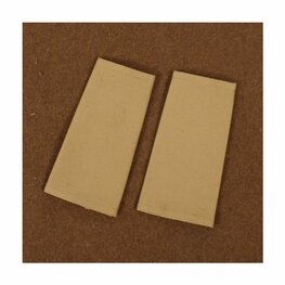 Khaki Drill KD Blank Epaulet Rank Slides