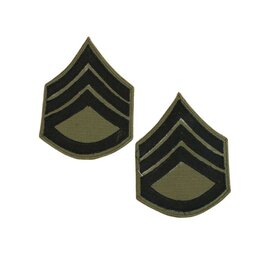 US Staff Sergeant Rank Subdued Cloth for Sleeve