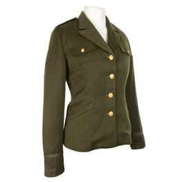 WW2 American Womens Class A WAC Officers Service Jacket - OD