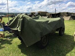 US Canvas Jeep Cover / Jeep Tarp 12 x 8 ft with Brass Eyelets