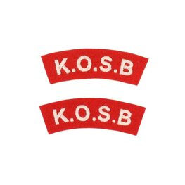 KING’S OWN SCOTTISH BORDERERS SHOULDER TITLES