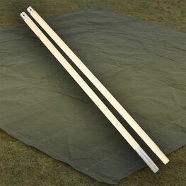 US Small Wall Tent / Flysheet Houten Ridge Pole – 2-delig reserve nokstuk