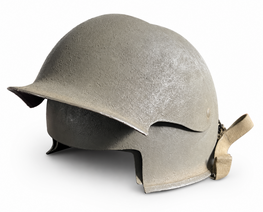 WWII US T14 Photographer & Cameraman Helmet Metal Reproduction