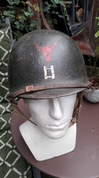 ORIGINAL WWII US M1 McCORD 34th INFANTRY DIVISION HELMET SET 1944