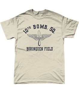 WW2 USAAF 10th Bombardment Squadron Borinquen Field T-Shirt – Naar origineel 1940-1945 voorbeeld