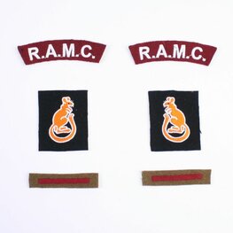 WW2 British Royal Army Medical Corps – 7th Armoured Division Normandy Badge Set