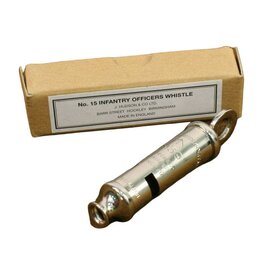 WW2 British No. 15 ACME Metropolitan Infantry Officers Whistle – 1939 – Nickel