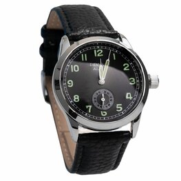 WW2 German Army Dienstuhr Service Watch – Black Strap – Reproduction