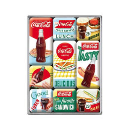MAGNET SET COCA COLA DELICIOUS
